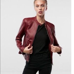 Burgundy Leather jacket